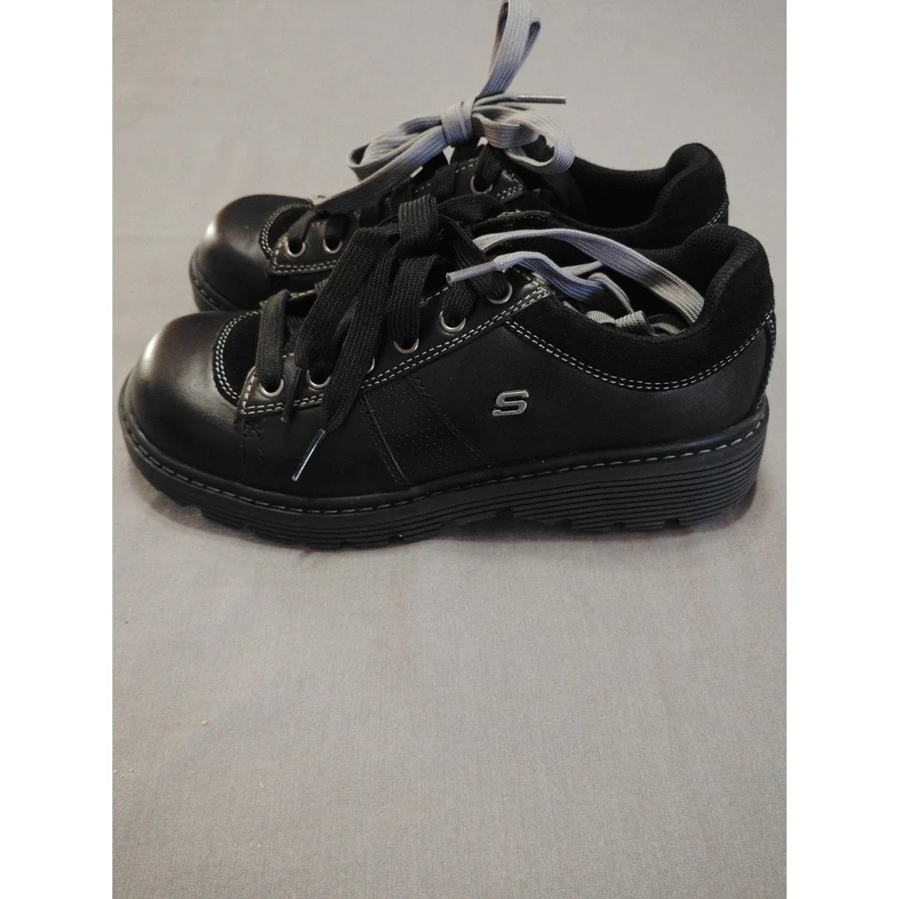 NWOB Skechers Men 8 John Deere Respected Swamper Black Slip-Ins Work Shoes 47665